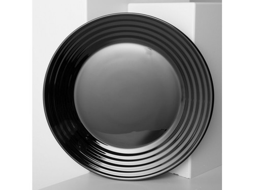Assiette luminarc harena noir - harena,
