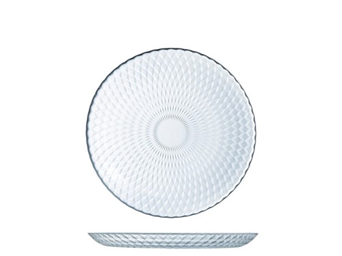 Assiette verre opale - verre,